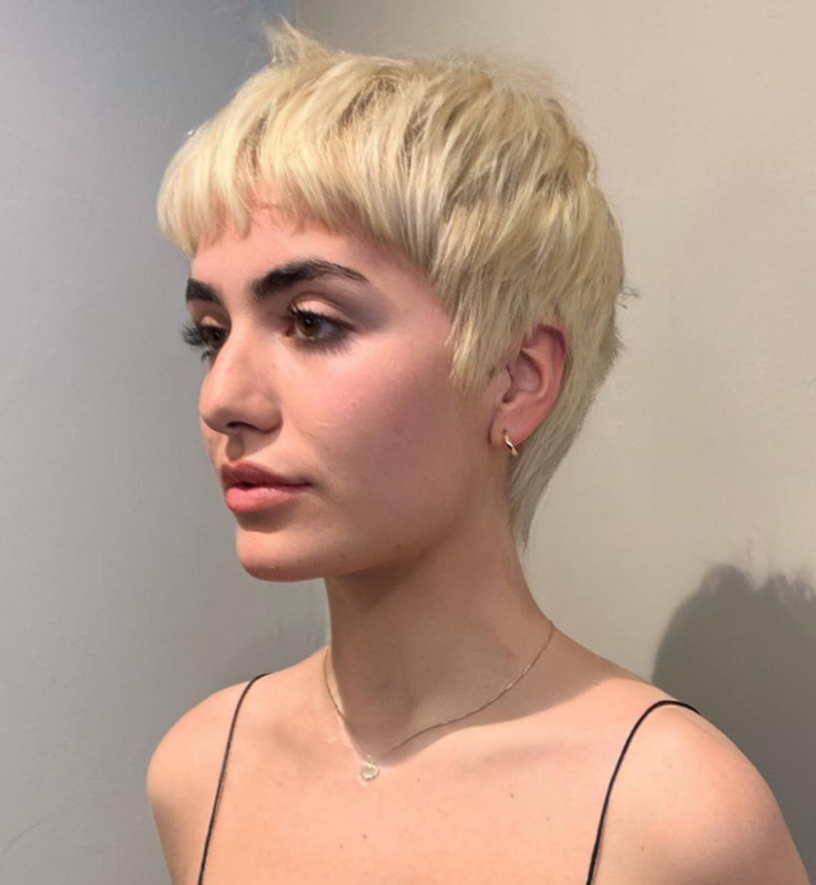 Thick Chopped Blonde Pixie