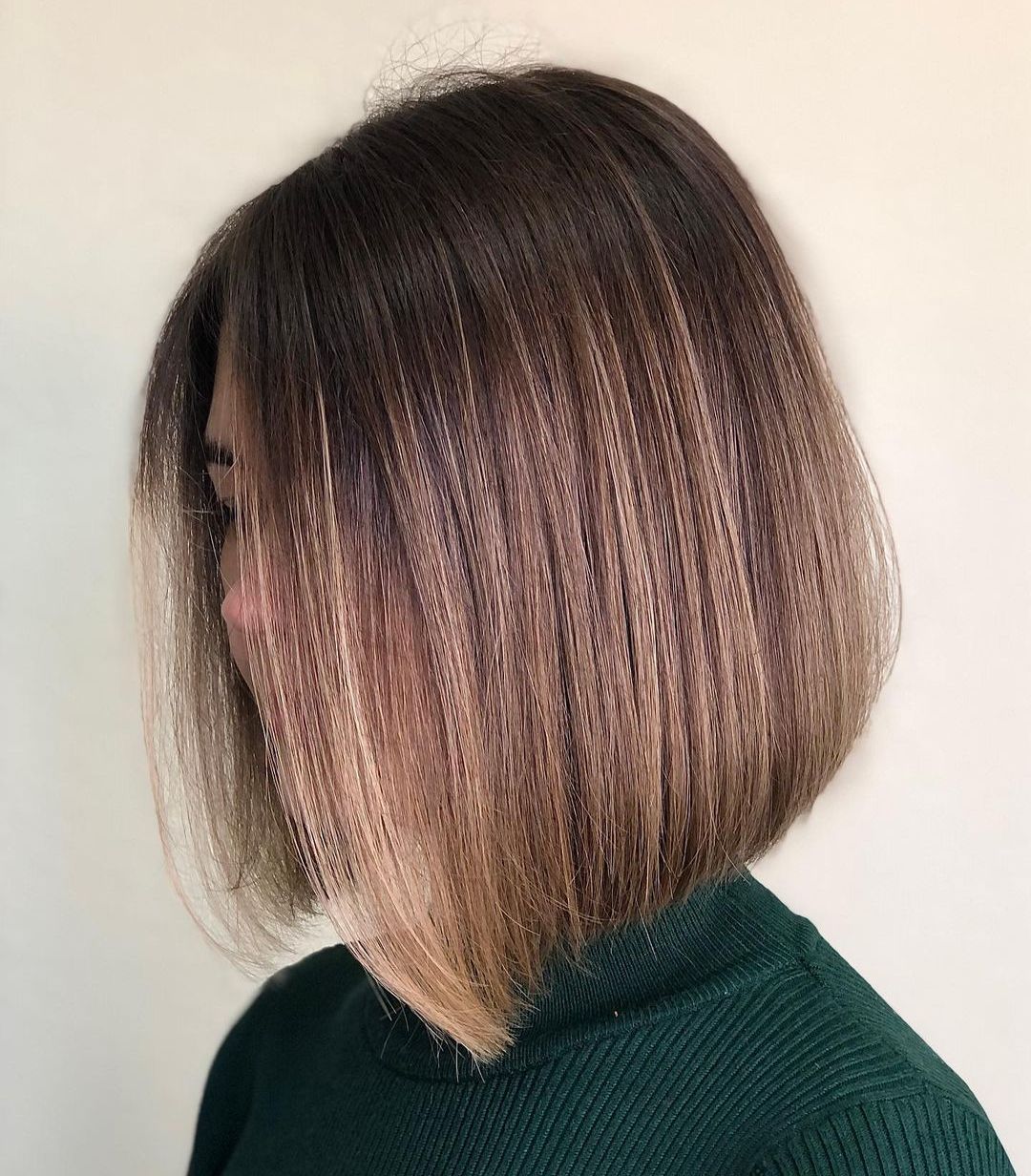 Dimensional A-Line Brown Bob