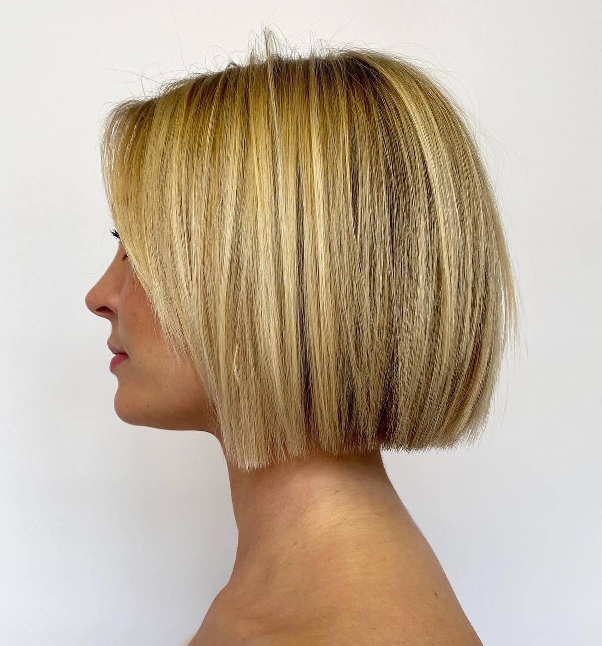 Blunt Dimensional Sunny Blonde Bob