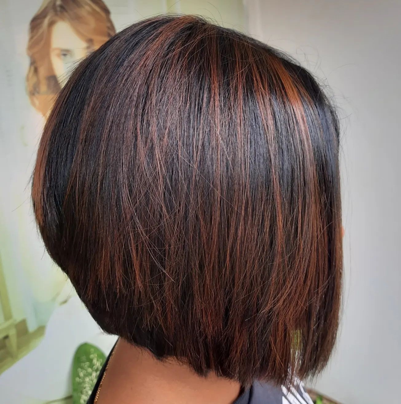 Elongated Inverted Bob for Thick Hair