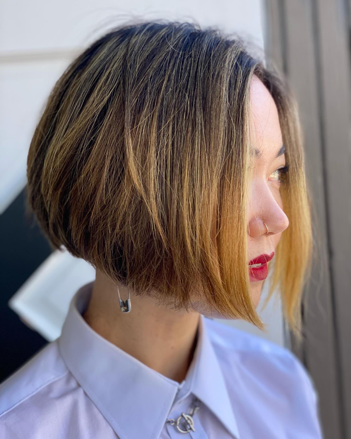 Funky Jaw-length A-Line Bob