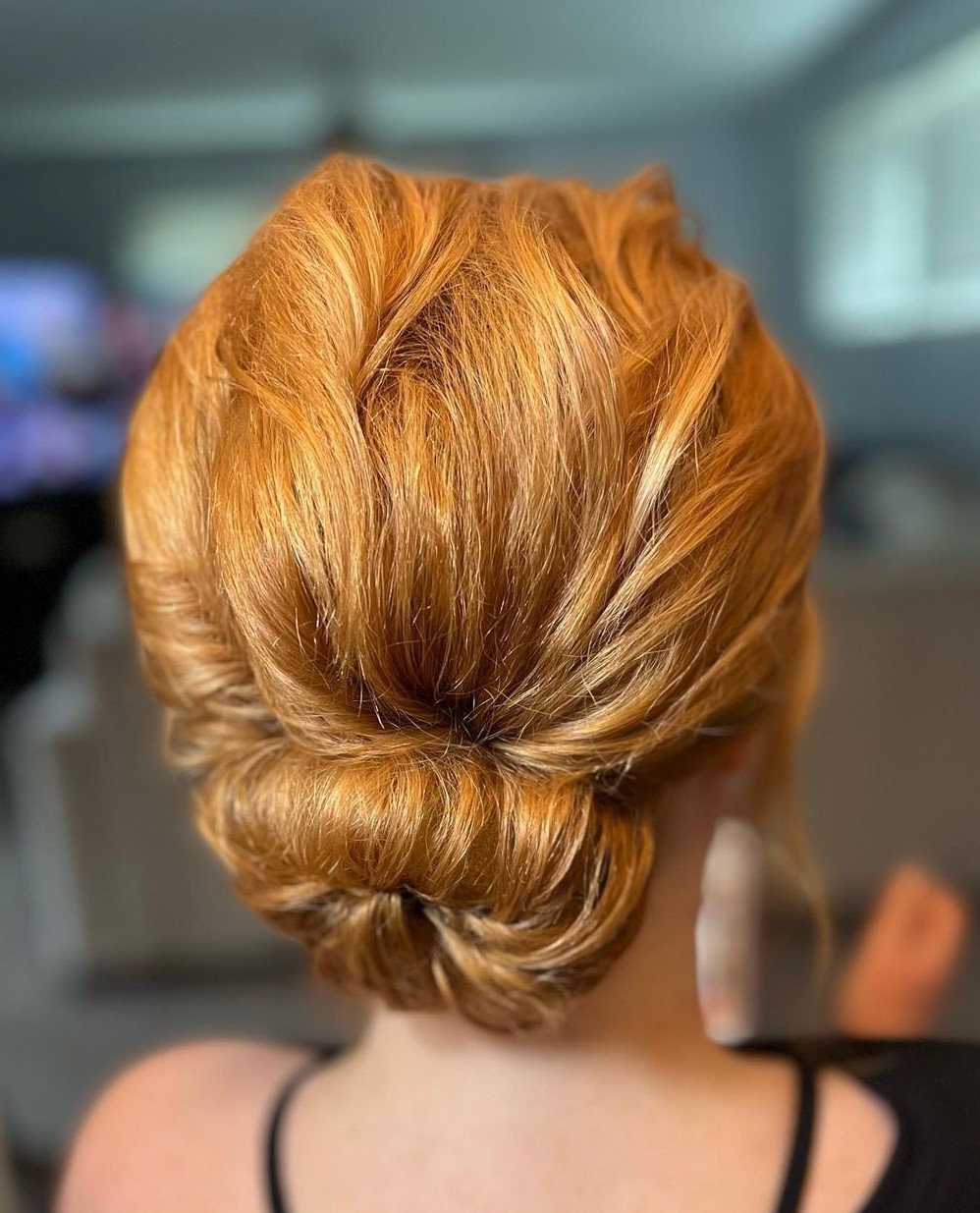 Bright Low Sock Bun Updo