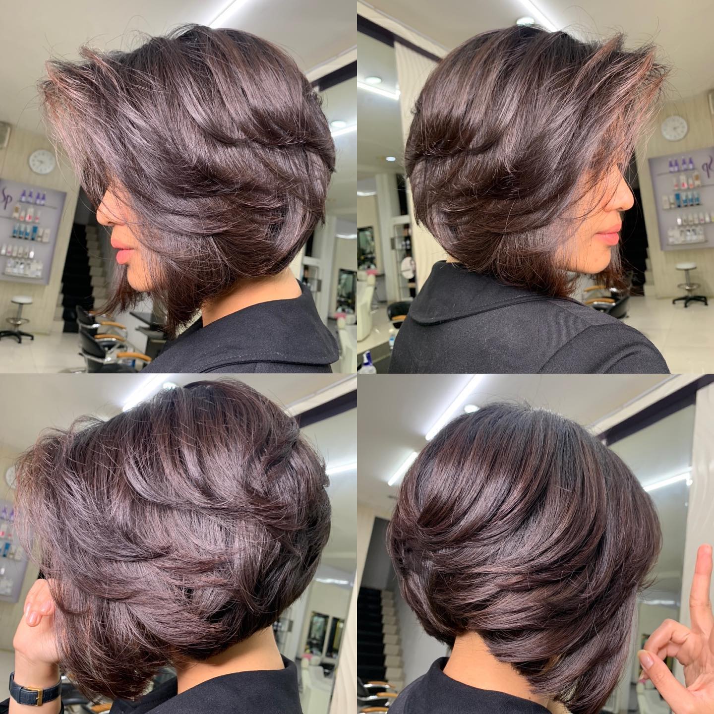 Gorgeous Thick Inverted Bob with Layers