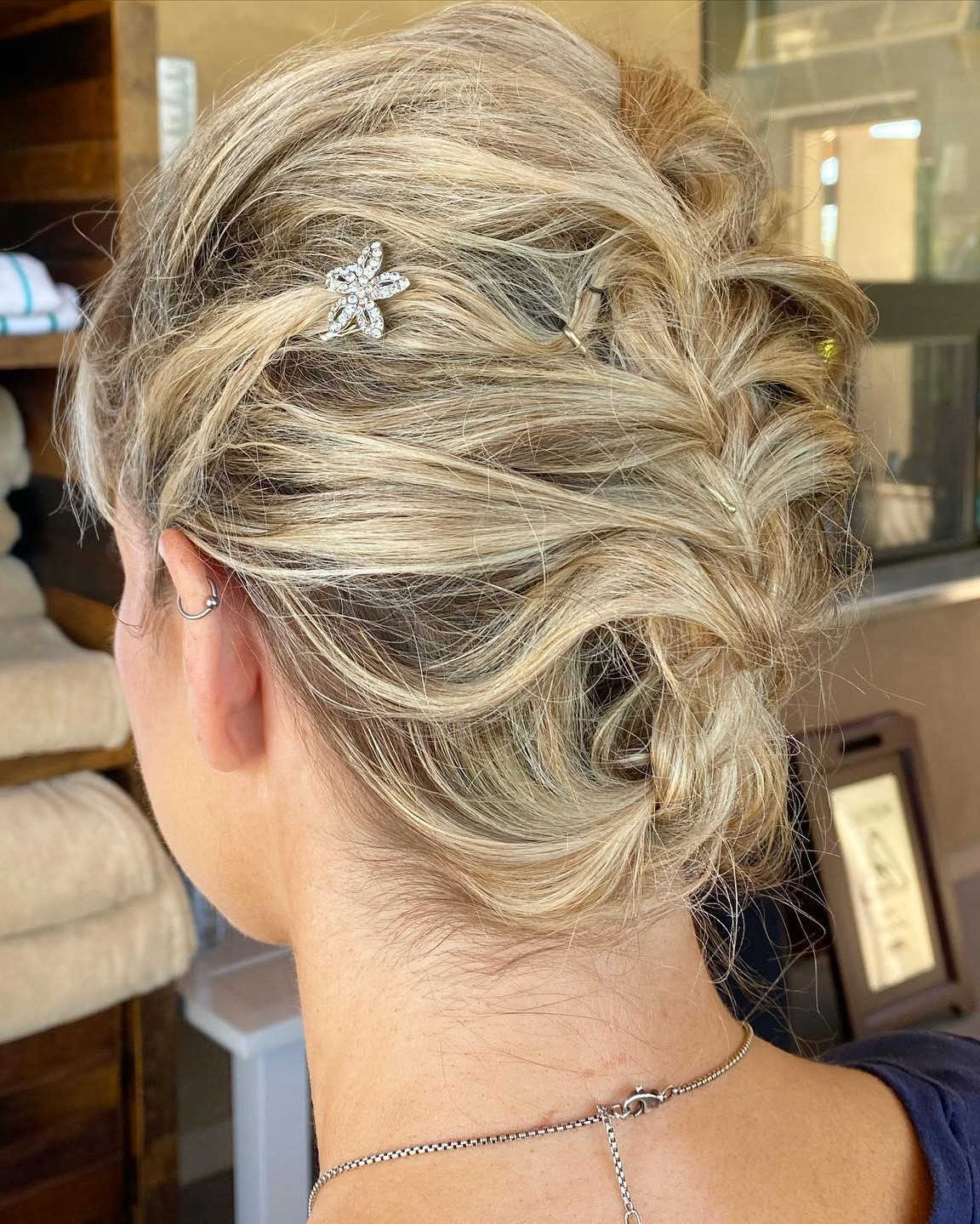 Braided Updo for Short Fine Hair