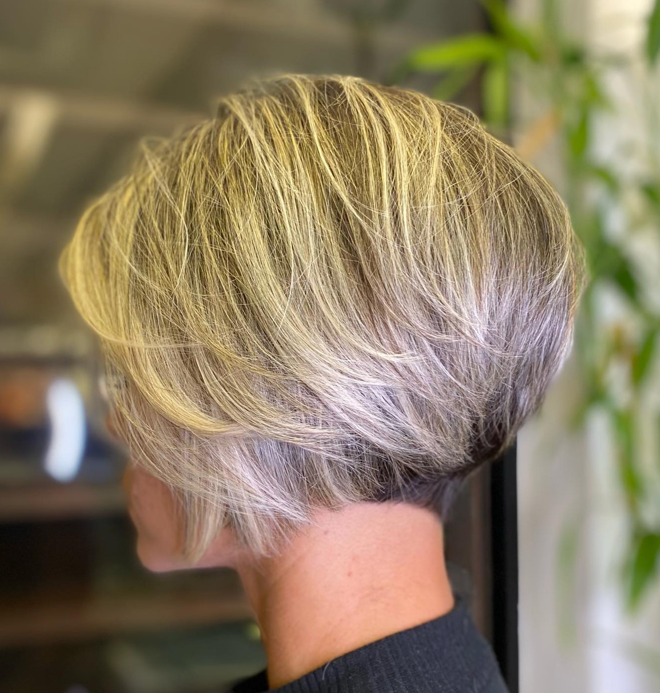 Short Inverted Bob with Wispy Layers